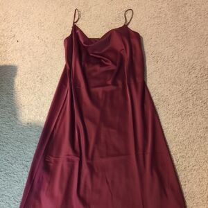 Banana Republic Strapless Burgundy Dress